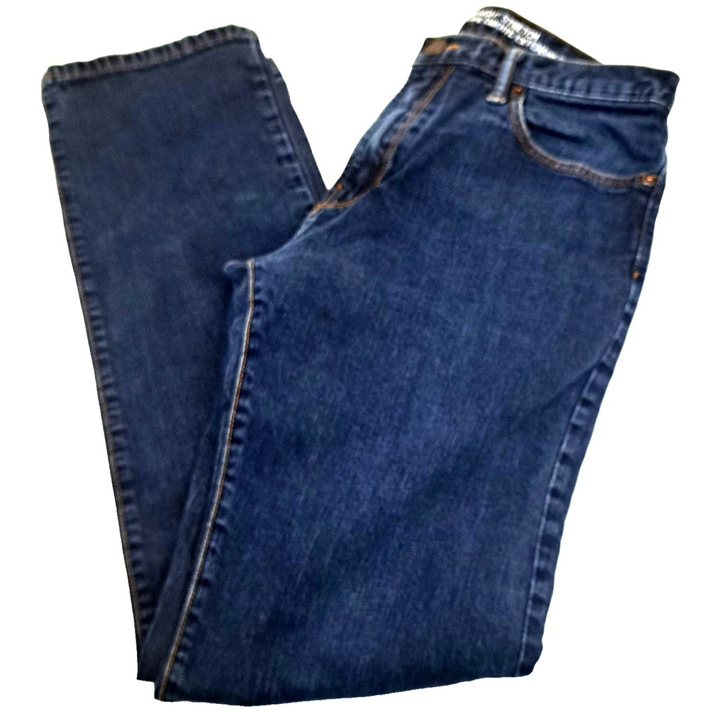 Gap‎ Straight Stretch Jeans Men's 32x31 Dark Denim Mid Rise Classic Normcore